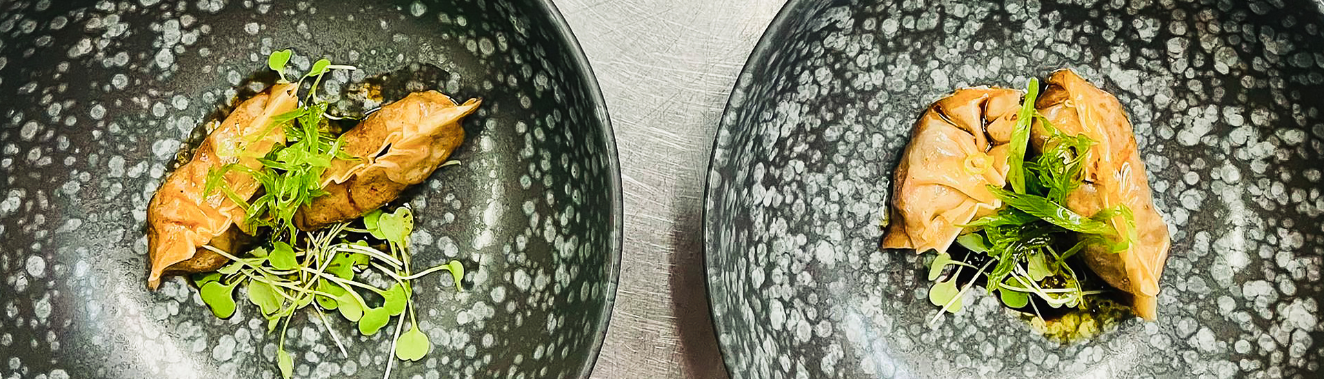 dumplings in bowls