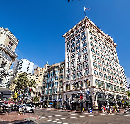 Gas Lamp Quarter in downtown San Diego