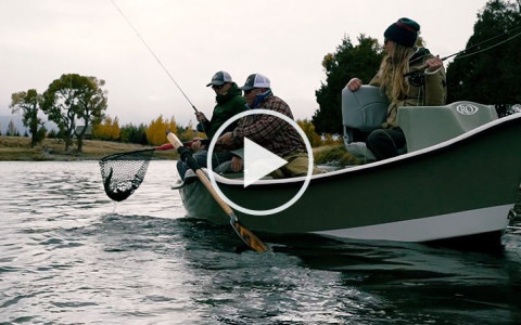 video Yellowstone fishing friends