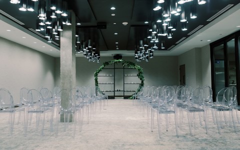 modern, indoor wedding venue