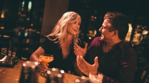 couple at bar